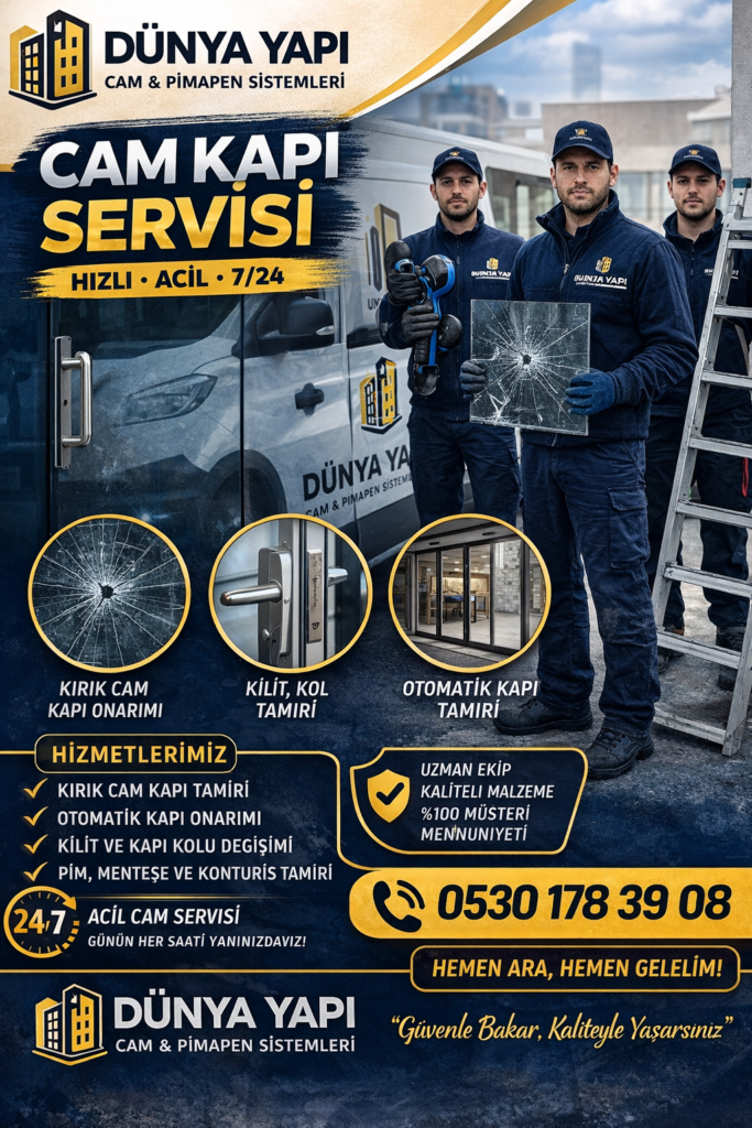 Yeşilköy Cam Kapı 530 178 39 08 Camcı