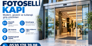 Küçükçekmece fotoselli cam kapı sistemi